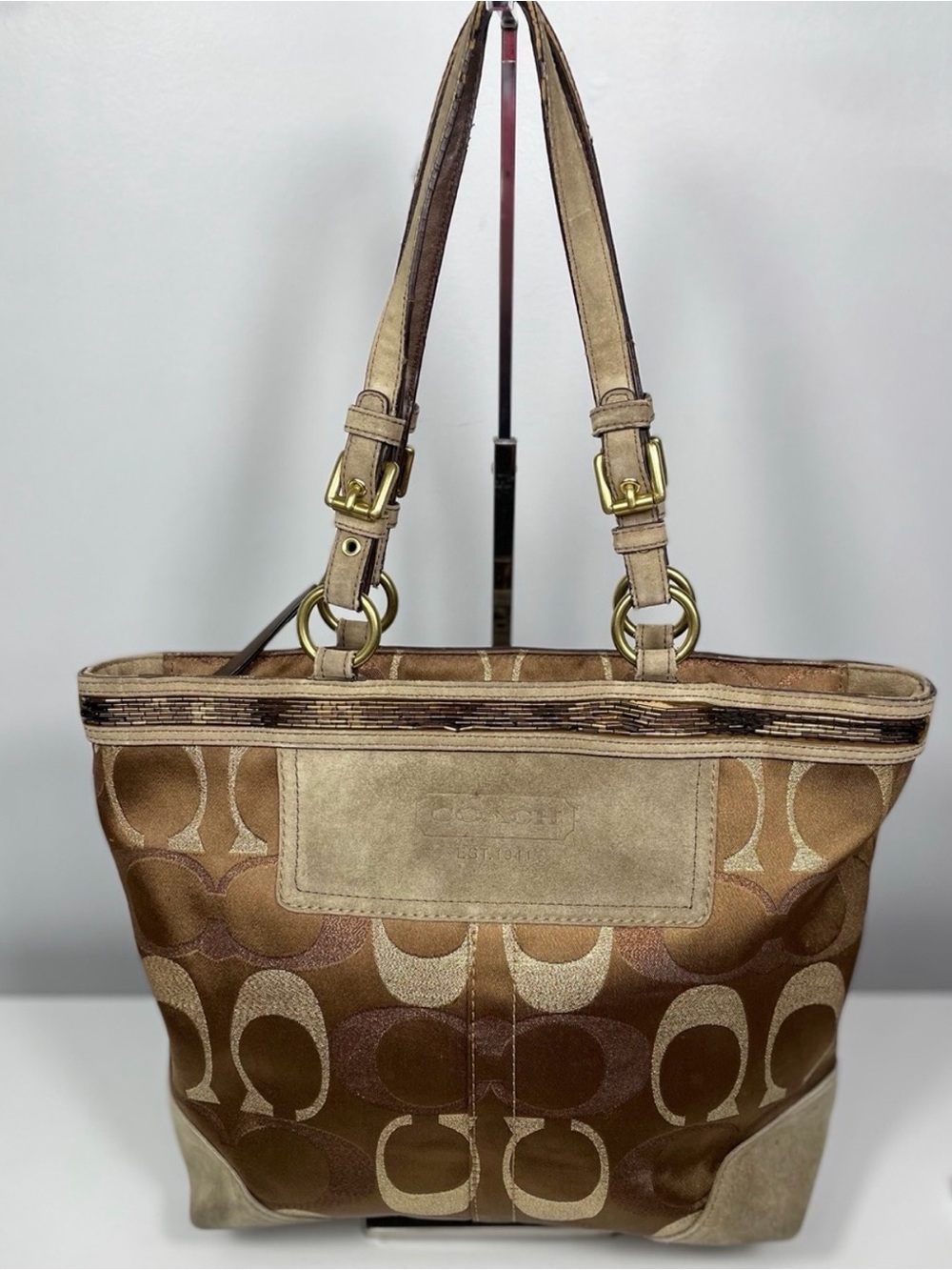 Coach Vintage 2006 Signature C Lilia Metallic
Tote Bag